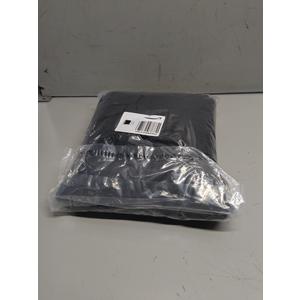 BDDC Table Skirts for Rectangle Tables 6ft - One-Piece Black Tablecloths and Skirt, Wrinkle Resistant Ruffles Elastic Cover for Banquets, Weddings, Events, Parties