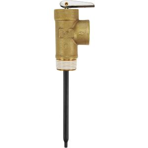 ThermoMate 3/4" NPT Temperature and Pressure Relief Valve for Water Heater, 210F 150PSI Automatic with Extension Probe, Corrosion-Resistant Lead-Free Copper, CAS/ASME/NSF Certified