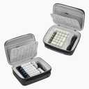 GEEKRIA Numeric Keypad Carrying Case, Compatible with Keychron Q0 Max / Q0 Plus, Portable Number Pad Bag (Dark Grey)