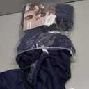 Genina Waterproof Seat Covers for Dining Room Chairs Covers Dining Chair Cover Kitchen Chair Covers (Navy Blue, 6 Pcs)