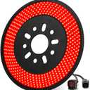 KARSAM Spare Tire Brake Light for 2007-2018 Jeep Wrangler JK JKU YJ TJ, 6 Ring 405PCS LED Wheel Lights, Plug-N-Play 3rd Third Brake Light,Red Rear Tail Brake Light for Jeep Wrangler JK JKU Accessories