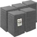 UNIMADE Washcloths Bulk - 100 Pack - Face Towels (12" x 12"), Highly Soft Wash Cloths and Hand Towels, Fast Drying Multi-Purpose Microfiber Cleansing Cloths for Bathroom, Hotel, Spa, and Salon - Grey