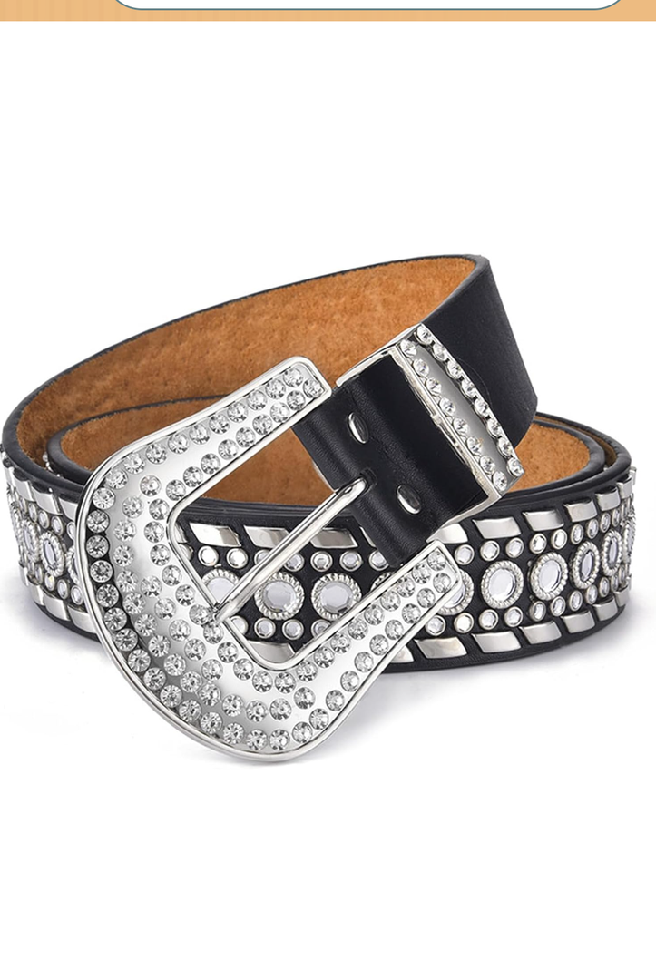 Fashion Adult Adjustable Pin Buckle Waist Belt With Rhinestone Buckle Multi-color Waist Belts For Woman Commute Belt