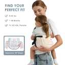 Toddler Carrier Sling Carry for 8-40lbs, Adjustable Baby Carrier Sling One Size Fit All, Hip Seat Newborn Baby Carrier Breathable & Ergonomic Design, Beige Mesh