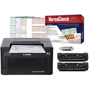 VersaCheck M22 MXE MICR Check Printer and VersaCheck X9 Platinum 5-User Check Printing Software Bundle
