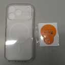 TAURI Original Design for iPhone 17 Pro Case, Compatible with MagSafe with Screen Protector, Anti-Yellowing Military-Grade Protection Shockproof Magnetic iPhone 17 Pro Case, Clear White