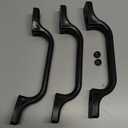 TonGass (3 Pack, Black All Weather Plastic Grab Handle for RV, Trailer, Camper, Cargo Trailer, Boat, Home, House Door Use, Outdoor RV Camper Entry Door Assist Handle Replacement