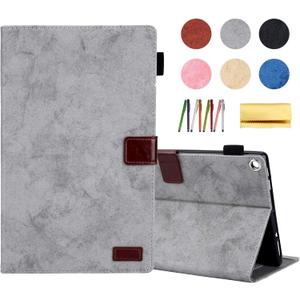 Smart Case for Fire HD 8 (8th/7th/6th Generation-Old Model), Techcircle Soft PU Leather Magnetic Flip [Auto Wake Sleep] Wallet Cover for Kindle Fire HD 8-inch Tablet (2018/2017/2016 Release), Gray