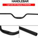 JFG RACING Sur Ron Handle Bar,Motorcycle Handlebars 7/8'' 22MM Aluminum Riser Swallow Handle Bar for Sur Ron Surron Light Bee X/S Segway X260 X160 Electric Dirt Bike Ebike Black