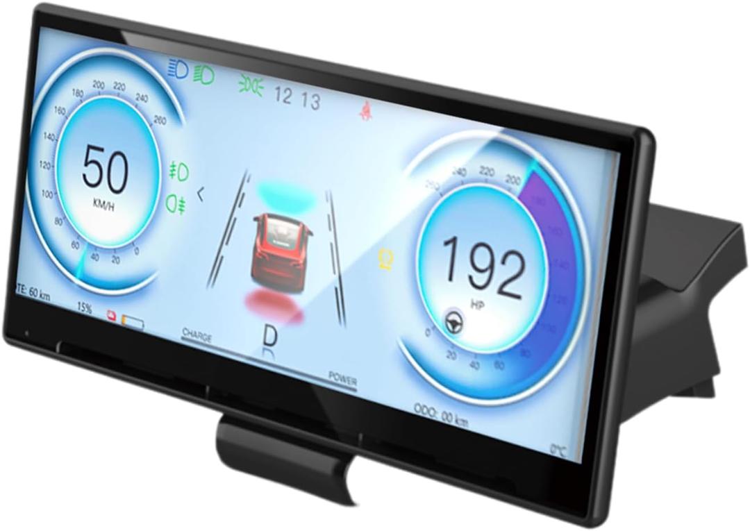 8.9'' Head Up Display for Tesla Model 3 Highland with Wireless/Wired Carplay Android Auto Bluetooth Synchronous Data,Equipped with Front Camera,OTA Update,Tesla Model 3 Highland Carplay Screen