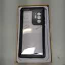 Compatible with Samsung Note 20 Ultra Metal Case with Screen Protector Military Rugged Heavy Duty Shockproof with Stand Camera Protector Full Cover case for Note 20 Ultra (Black)