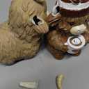 2 Pack Highland Cow Resin Figurine Decor Coffee Theme Highland Cow Gnomes Starfish Resin Statue for Garden Table Shelf Kitchen Home Coffee Bar Decor Calf Gnome Herd Gifts