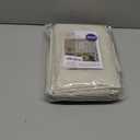 MIULEE 100% Blackout Linen Textured Curtains for Bedroom Solid Thermal Insulated Cream Grommet Room Darkening Curtains & Drapes Luxury Decor for Living Room Nursery 52 x 63 Inch (2 Panels)