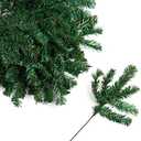 Pack of 50 Artificial Green Canadian Pine Pine Stems - Ideal for Christmas Arrangements, Wreaths, Trees, and More - Enhance Your Holiday Decor with Versatile Pine Picks (Size: 14" L)