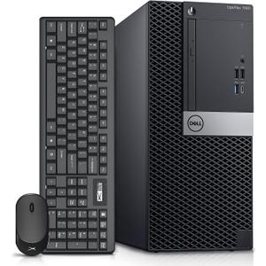 Dell OptiPlex 7060 Tower Computers Desktop Computer Windows 11,i7-8700 3.2GHz,32GB DDR4 Ram 512GB SSD M.2 NVMe SSD,Intel AX210 Built WiFi 6e Bluetooth 5.3, Refurbished Desktop,HDMI,DVD-RW 