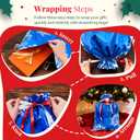 HADAYAKI 38PCS Christmas Drawstring Gift Bags with JUMBO Size and Assorted Sizes for Holiday Gift Wrapping