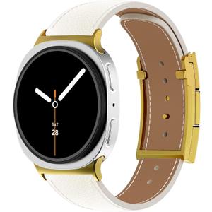 2 x Leather Magnetic Watch Band Compatible with Samsung Galaxy Watch 9 Band