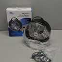 6 Inch Retro Drum Fan Black