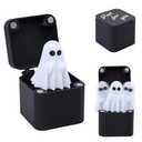 Halloween Little Ghost Fun Prank Toy Gift Box Funny Box Toy Spooky Prank, Halloween Ghost Surprise Holiday Creative Resin Ornament Gift Mini Frightened Ghost Halloween Surprise Novelty Funny Gifts