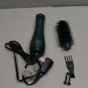 Aima Beauty Hair Dryer Brush, One Step Hair Dryer & Volumizing Hot Air Brush, 3 Heat/Speed Settings, Advanced Ionic Technology, Ceramic Coating, Nylon Pins & Tufted Bristles, Dark Green, 1000W, 125V (1.26"/ 32mm Round Barrel)