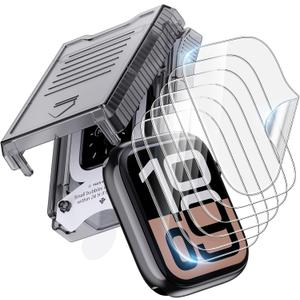 6 pack for Apple Watch Series 11/10 Screen Protector 46mm HD Ultra-thin Soft EPU Film [Not Glass] for iWatch 46mm [Easy to Install] Self-Healing Anti Scratch 0 Bubble HD Touch Sensitive