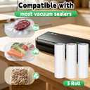 Vacuum Seal Bags For Food Compatible with Nesco VS-12 Deluxe Vacuum Sealer