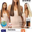 Outre Color Bomb Synthetic HD Lace Front Wig - INANNA, Long Straight Hair Wigs with High Heat Resistant Wigs (DRSDSIECP)