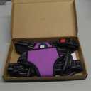 PHOEPET No Pull Dog Harness Medium Reflective Front Clip Vest with Handle,Adjustable 2 Metal Rings 3 Buckles,[Easy to Put on & Take Off](M, Purple)