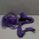 morvally 33.5 Inches Purple Long Braided Ponytail Wig - Anime Cosplay Wigs for Halloween Costume Party (Purple)