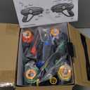 Laser Tag Set for Kids, Teens & Adults - 4 Blasters + 4 Vest Sensors with 4 Multi-Game Modes - Fun Ideas Age 8+ Year Old Toys - Includes Accessories - Boys & Girls Outdoor Teenage Group Activities (4 Player Pro Set (Battery Operated)