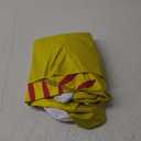 VitalCozy 6.5Ft Round Spandex Backdrop Cover - Sports Theme Arch Backdrop for Party & Photography - Birthday Decoration, No Stand or Balloons Included (Yellow and White)