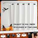 2 x 48 Pcs Seasonal Shower Curtain Hooks Set Valentines Day Bathroom Decor Decorative Shower Curtain Rings for Holiday Christmas Thanksgiving Fall Halloween Accessories, Stainless Steel