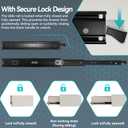 BAIDICE 18 inch Locking Full Extension Ball Bearing Black Drawer Slides