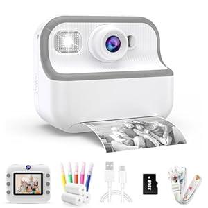 Camera Toys for Kids Instant Print Pictures - Toddler Cameras Printing Photos - Child Digital Selfie Camera - Printable Cameras Gift for Girls Boys Ages 3 4 5 6 7 8 9 10 11 12