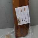 BATODA 24" Acacia Wood Floating Shelves Wall Mounted (Round Edge)  Rustic Farmhouse Wooden Wall Storage Shelf for Bedroom, Kitchen - Brackets and Shelving Hardware Included (Acacia,24 Inch Length) (24 Inch Length, Acacia)