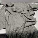 NIUBIA Womens Casual Long Sleeve Open Cardigan Warm Hooded Outwear Coat Cable Knit Long Cardigan Sweaters with Pockets, 2XL 