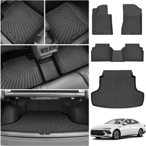 Cartist Floor Mats for Kia K5 (Only FWD Models) 2021-2026 & Hyundai Sonata/Sonata Hybrid 2020-2026, All Weather Cargo Liner for K5 Accessories, Heavy Duty Car Mats, Car Accessories