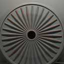 33 1/8"OD x 3 1/2"ID x 1 3/8"P Leandros Ceiling Medallion (Fits Canopies up to 5"), Hand-Painted Cloud Burst Crackle