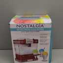 Nostalgia Snow Cone Shaved Ice Machine - Retro Table-Top Slushie Machine Makes 20 Icy Treats - Includes 2 Reusable Plastic Cups & Ice Scoop - Retro Red