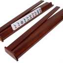 Complete American Mahjong Game Set, 166 Tiles, 4 All in One Pusher Racks, Chips, Wind Indicator (Wood Case)