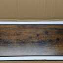 DINZI LVJ Long Wall Shelves, 31.5 Inch Wall Mounted Shelves Set of 2, Easy-to-Install, Wall Storage Ledges with Sturdy Metal Brackets for Living Room, Bathroom, Bedroom, Kitchen, Rustic Brown