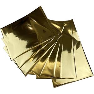 Hot Stamping Foil Size 50PCS Foil Hot Stamping DIY Home Paper Sheet Sky Blue Foil Laser Printer(Gold)