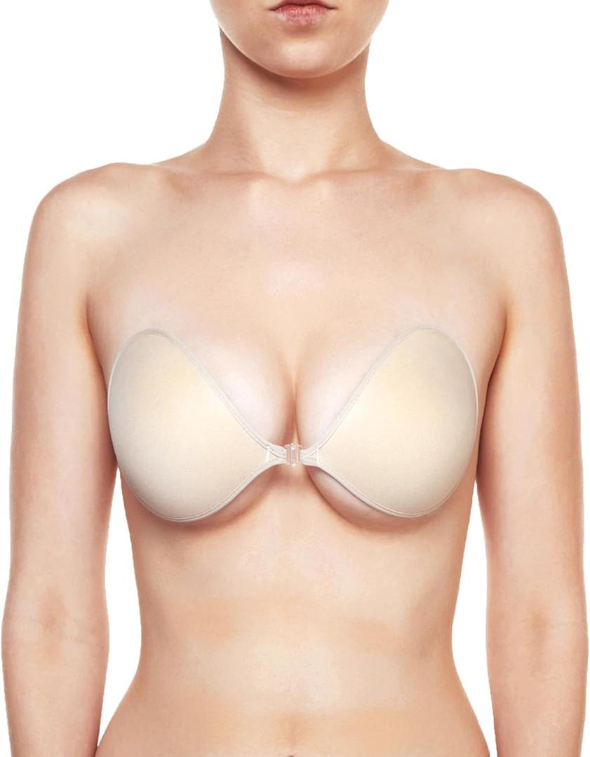 The NuBra Feather-Lite Super Light Adhesive Bra #F700, Nude, B