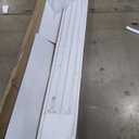 Queen Size Murphy Bed Wall Bed with Top Cabinets, Foldable Cube Cabinet Queen Platform Bed, Modern Wall Bed for Guest Room Or Home Office, No Box Spring Needed (White, Queen Size)