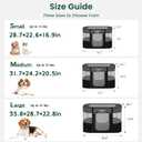 Love's cabin Pet Puppy Dog Playpen, Small Dog Tent Crates Cage Indoor/Outdoor, Portable Exercise Playpen for Cat, Foldable Pop Up Dog Kennel Playpen with Carring Case (S, Grey)