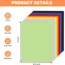 Cardstock 8.5 X 11, 80 Sheets 10 Colors Card Stock, 75lb/ 200gsm Copy Paper, Cardstock Printer Paper For Art, Drawing, Invitations, DIY Cards, Watercolor, Craft, Construction, School & Office Supplies