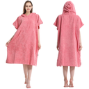 Surf Swimming Poncho Changing Robe,Quick Dry Microfiber Changing Towel with Pocket and Hood for Outdoor Indoor (One Size Fits All)