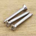 #8 x 1-1/2" (100 pcs) Flat Head Sheet Metal Screws, 304 Stainless Steel (18-8), Phillips Drive, Self Tapping, Corrosion Resistant Screws for Wood, Sheet Metal and More