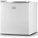 BLACK+DECKER 1.7 Cu. Ft. Compact Refrigerator, ENERGY STAR Certified, Single Door Mini Fridge with Chiller Compartment, Personal Fridge for Home or Dorm Room, R600a Refrigerant, BCRK17W, White
