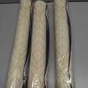 3 x Bath Mat Super Absorbent Bathmat Bathroom Floor Mat Non Slip Bathroom Mat Quick Dry Bath Rug Easy to Clean 2417 (1'6" x 2' (Rectangular), Golden)